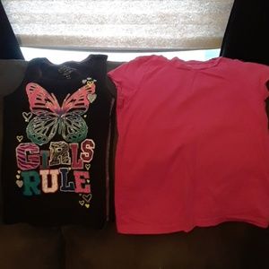 2 faded glory shirts 7/8 girls
